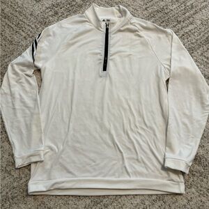 ADIDAS Men’s Large Golf Lightweight Quarter Zip-up with Black Stripe on sleeve